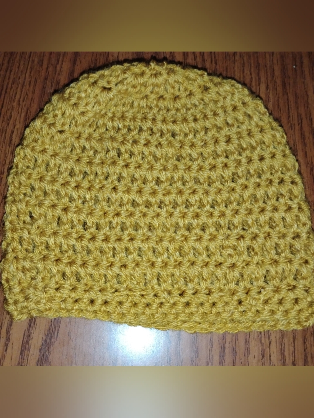 Handcrafted Golden Yellow Crochet Hat